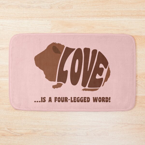 Item preview, Love is a four-legged word! - guinea pig designed and sold by RatArt Designs.