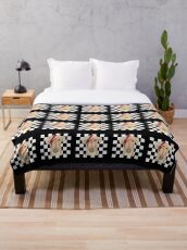 Ska Ziggy Stardog Throw Blanket