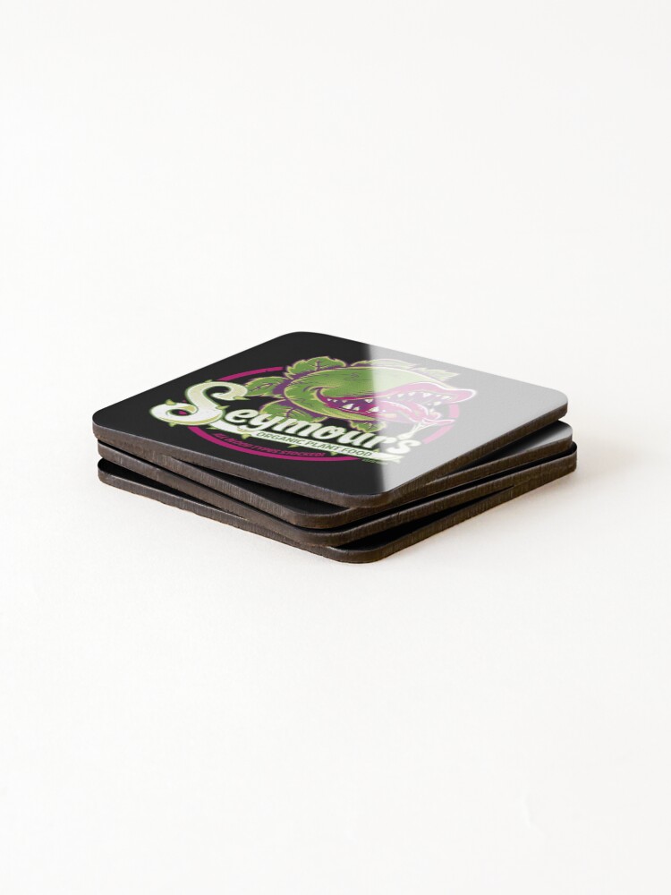 Alternate view of Seymour's Organic Plant Food - musical theatre - vintage - cult movie Coasters (Set of 4)
