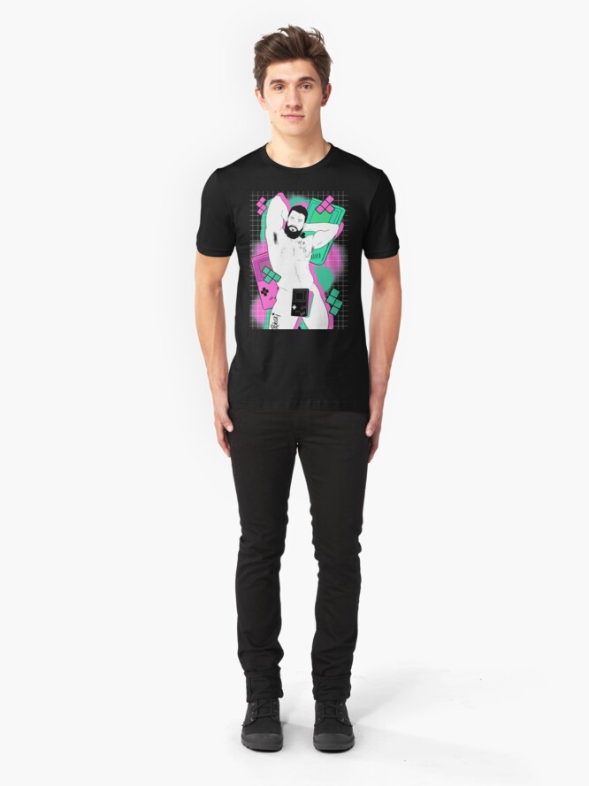 Alternate view of GameBoy Black Slim Fit T-Shirt