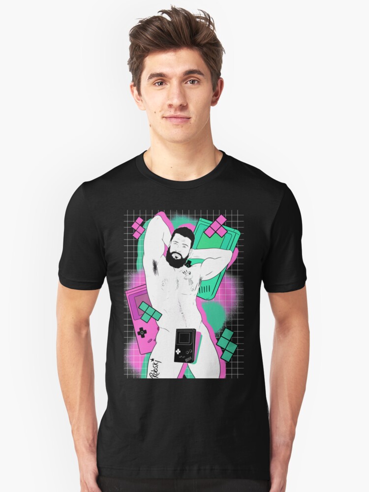 Alternate view of GameBoy Black Slim Fit T-Shirt
