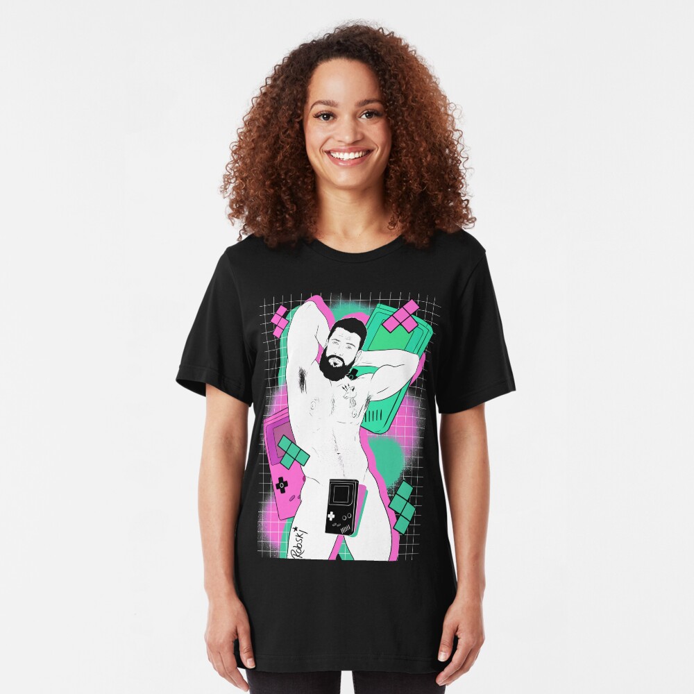 GameBoy Black Slim Fit T-Shirt