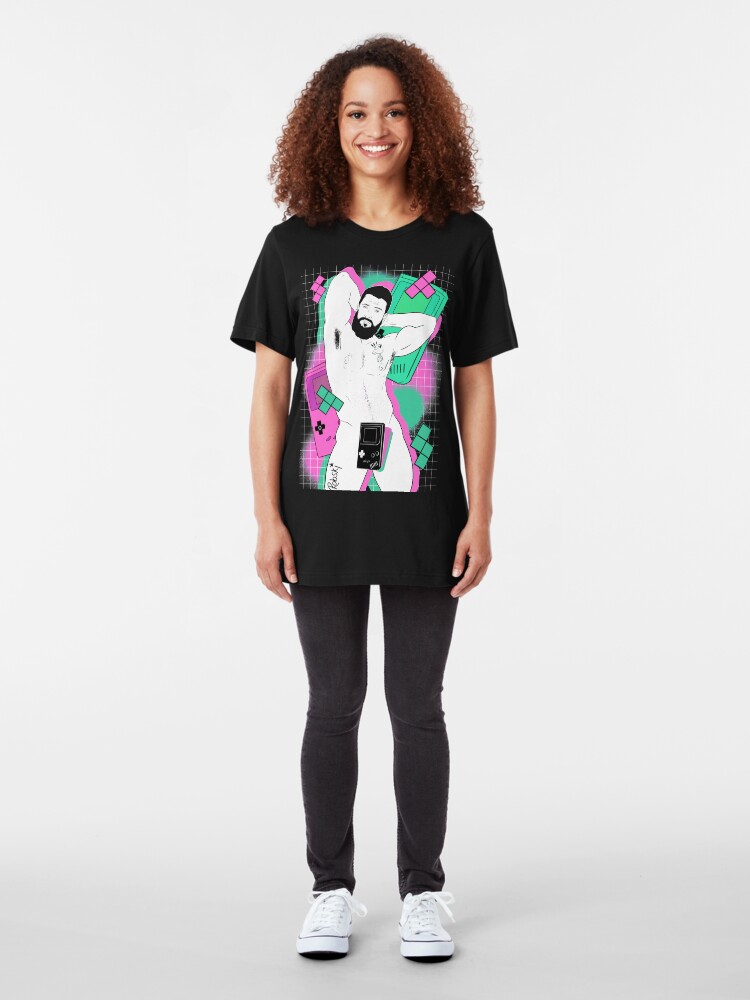 Alternate view of GameBoy Black Slim Fit T-Shirt