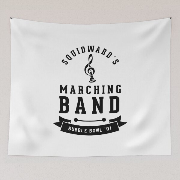 Item preview, Squidward's Marching Band (Black Text) designed and sold by Alexa Morgan.