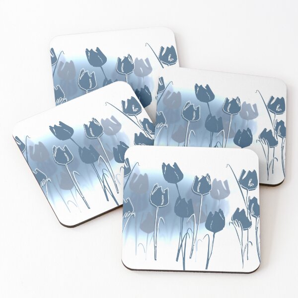 Item preview, TULIPS - denim  designed and sold by nibsgallery.