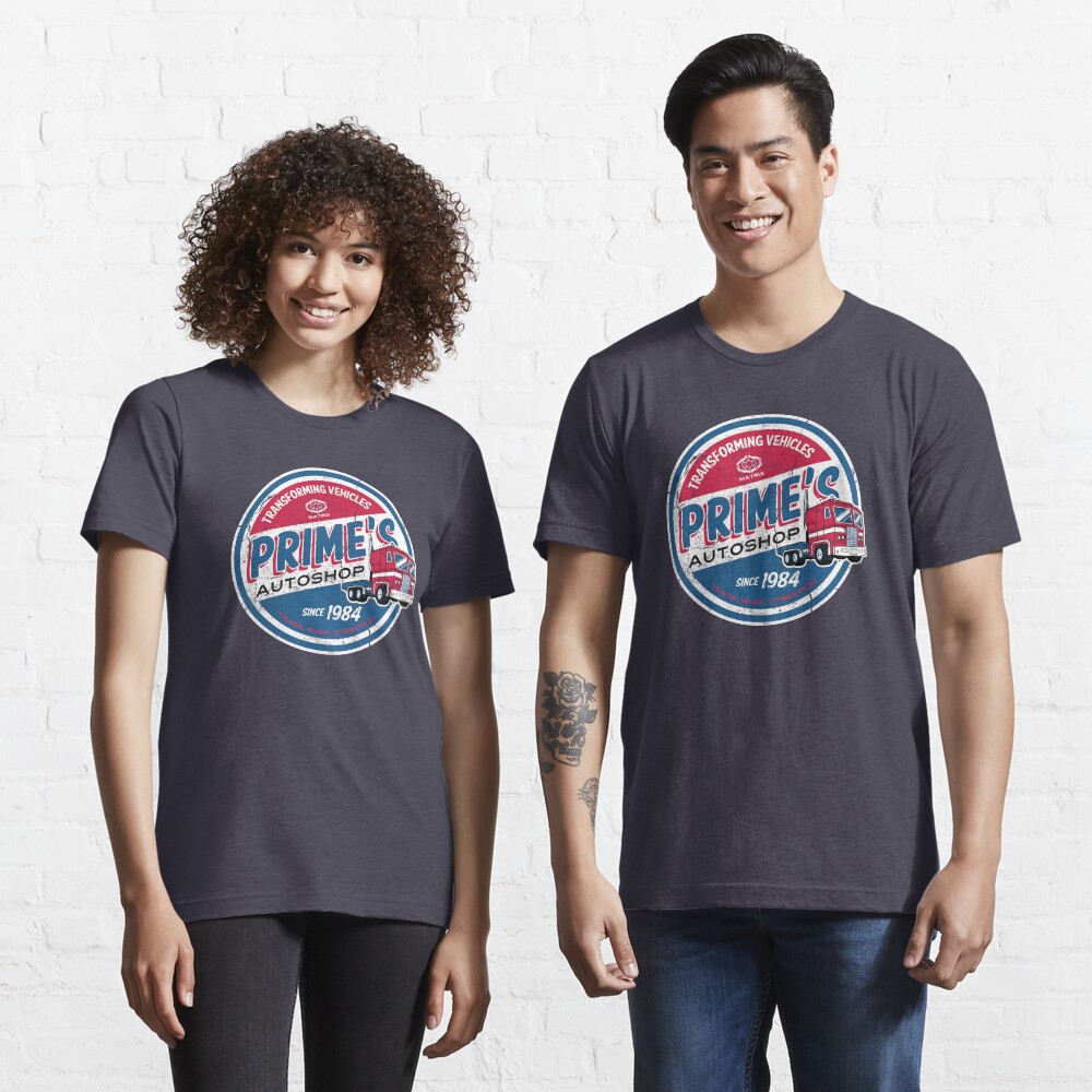 Prime's Autoshop - Vintage Distressed Style - Garage Essential T-Shirt