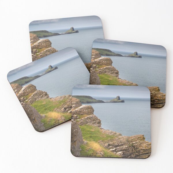 Item preview, The jagged cliffs of Worms Head designed and sold by Leighton Collins.