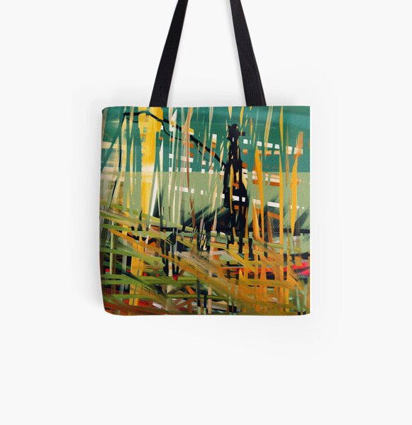 Fishing All Over Print Tote Bag