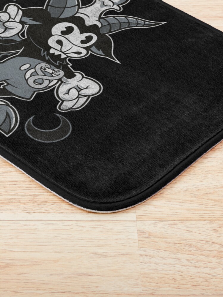 Alternate view of Do Walt Thou Wilt - Baphomet - Creepy Cute Occult Bath Mat