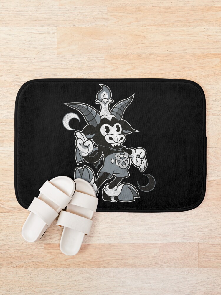 Alternate view of Do Walt Thou Wilt - Baphomet - Creepy Cute Occult Bath Mat
