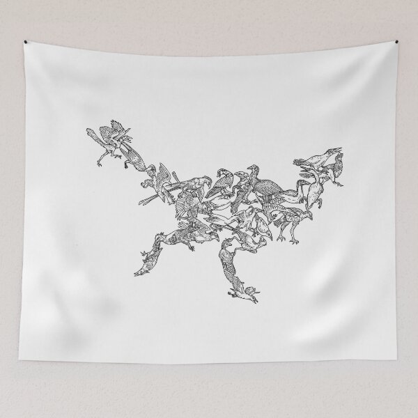 Item preview, Evolution of Avialae (Excluding modern birds) - Black designed and sold by EvolutionPoster.