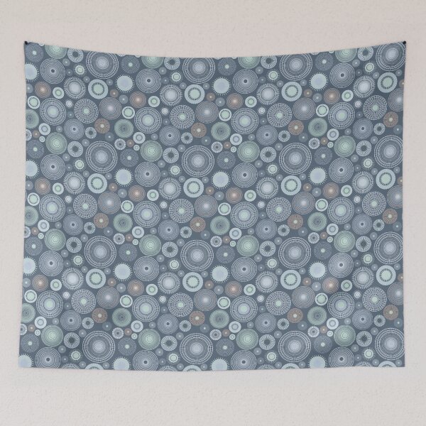 Item preview, colorful circles | gray blue - seamless pattern designed and sold by colorofmagic.
