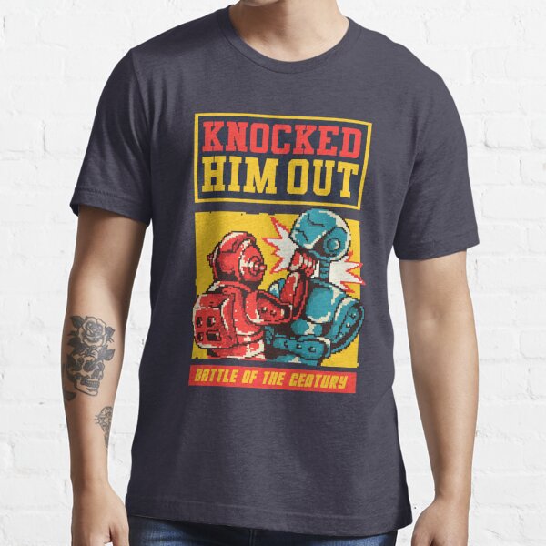 Rockem Sockem Robots Knock Out Pixel Art Essential T-Shirt