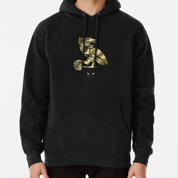 OVO X NBA Team Icons OG Owl Hoodie Black Gold Embroidered October's  Very Own
