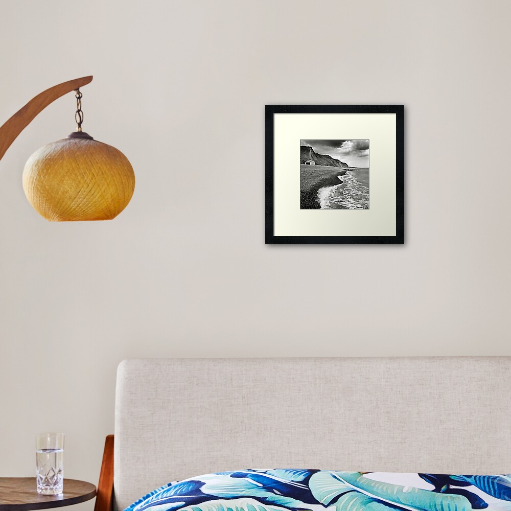 The pebble beach at Sheringham, Norfolk, UK Framed Art Print