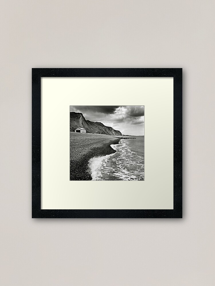 Alternate view of The pebble beach at Sheringham, Norfolk, UK Framed Art Print