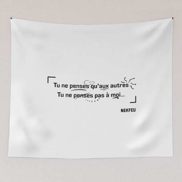 Item preview, Nekfeu - Quote designed and sold by Oni  Zuka.