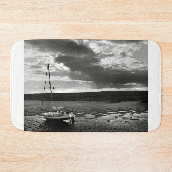 Item preview, Yacht at low tide - Burnham Overy Staithe, Norfolk, UK designed and sold by Richard Flint.