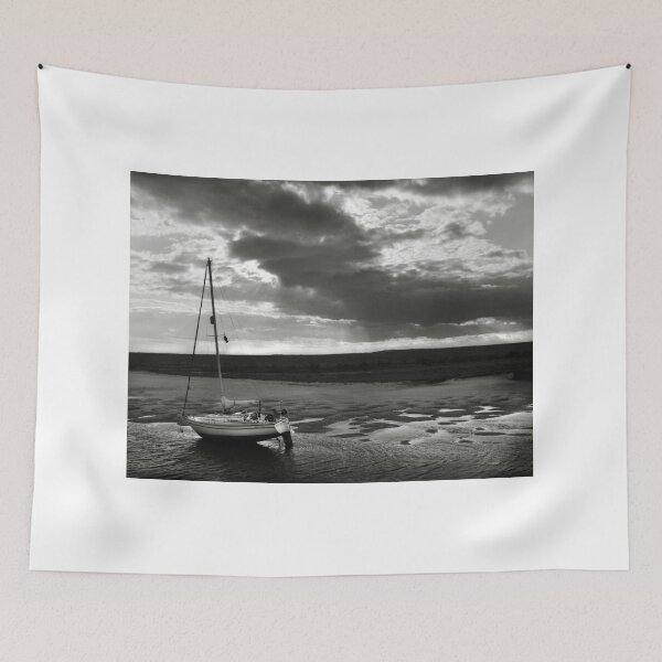 Item preview, Yacht at low tide - Burnham Overy Staithe, Norfolk, UK designed and sold by Richard Flint.