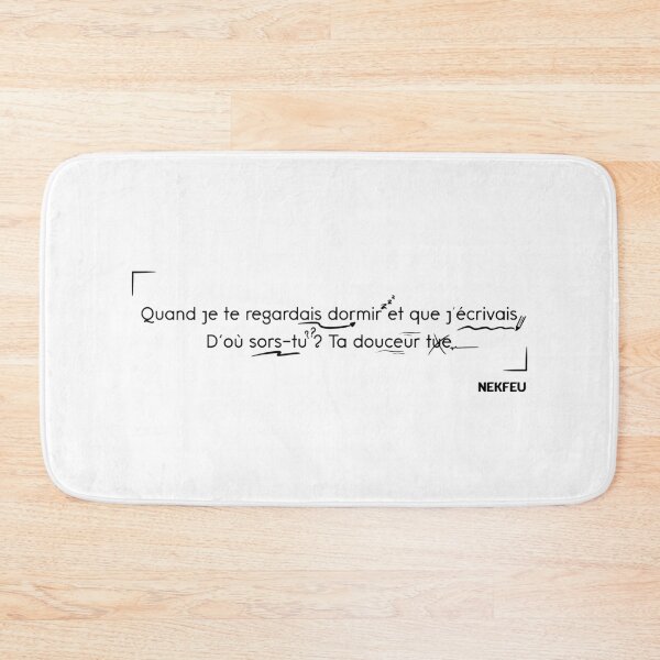 Item preview, Nekfeu - Quote designed and sold by Oni  Zuka.