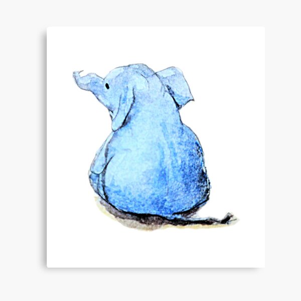 Wittle Blue Ephalump Canvas Print