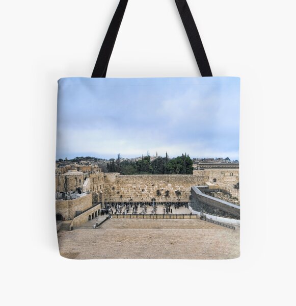 Jerusalem and the western wall All Over Print Tote Bag