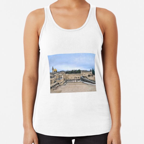 Jerusalem and the western wall Racerback Tank Top