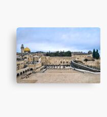 Jerusalem and the western wall Canvas Print