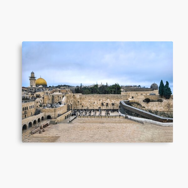 Jerusalem and the western wall Canvas Print
