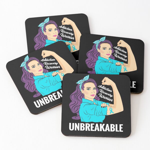Item preview, Addiction Recovery Awareness Warrior Unbreakable Support designed and sold by ZNOVANNA.