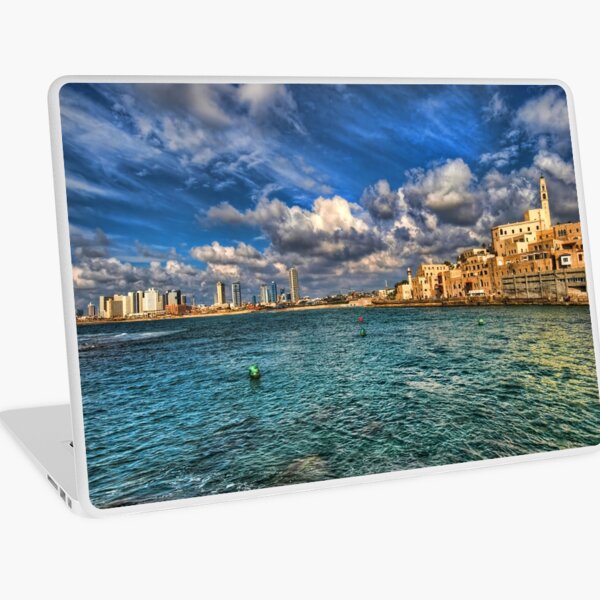 Tel Aviv Jaffa shoreline Laptop Skin