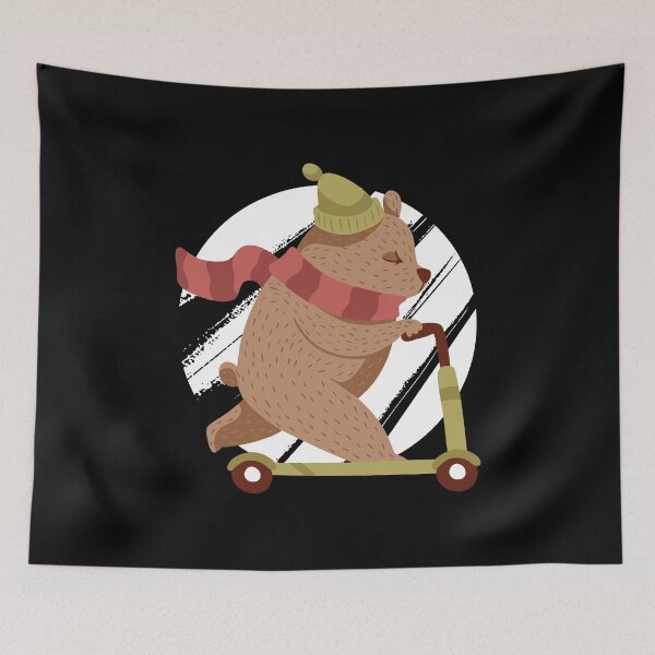 Item preview, Bear on scooter designed and sold by GoodQuality.
