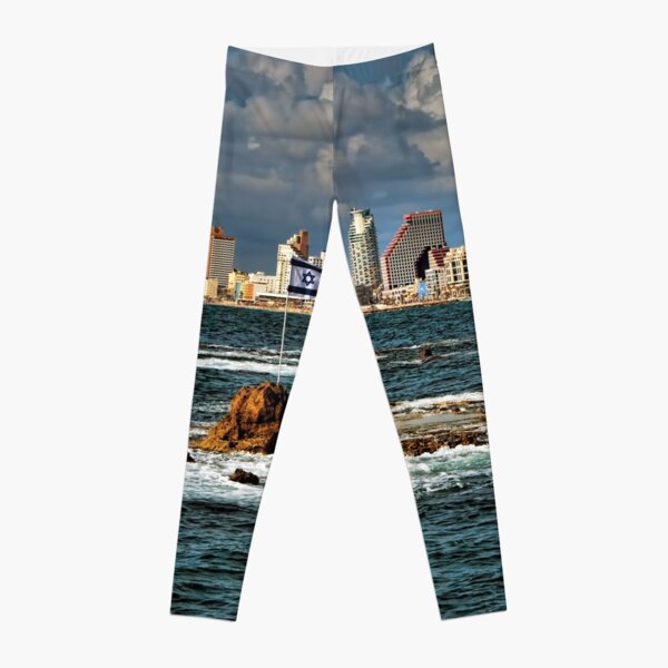 Tel Aviv shoreline Leggings