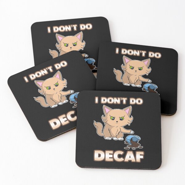 Item preview, Cute & Funny I Don't Do Decaf Adorable Kitten designed and sold by perfectpresents.