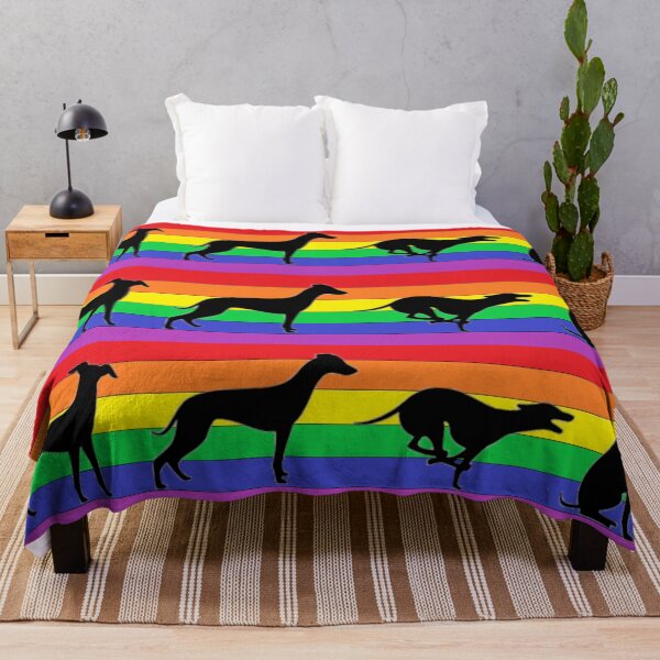 Item preview, Greyhound with a Rainbow designed and sold by JaneWrenArt.
