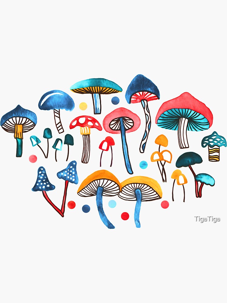 Alice’s Mushrooms Sticker