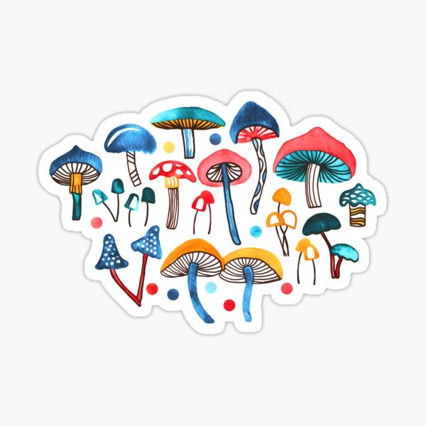 Alice's Mushrooms Sticker