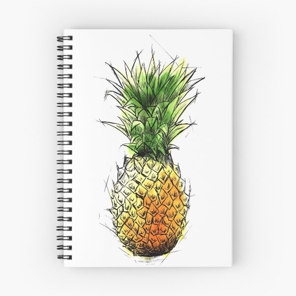 Item preview, Sketchy Watercolor Pineapple designed and sold by SketchingSofia.