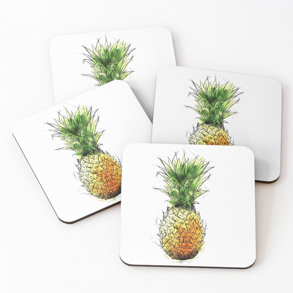 Item preview, Sketchy Watercolor Pineapple designed and sold by SketchingSofia.