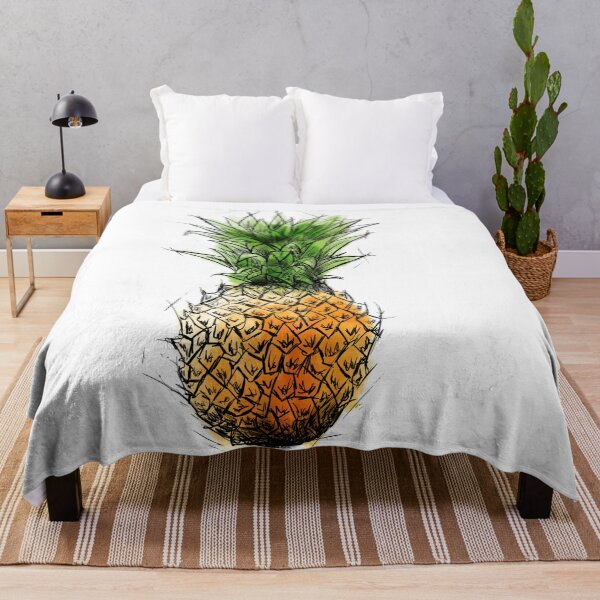 Item preview, Sketchy Watercolor Pineapple designed and sold by SketchingSofia.