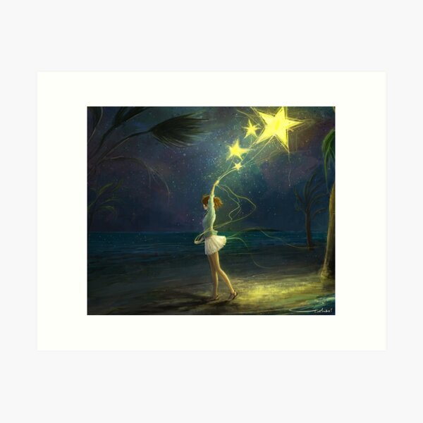 The pathway of memory Even across the dark Art Print