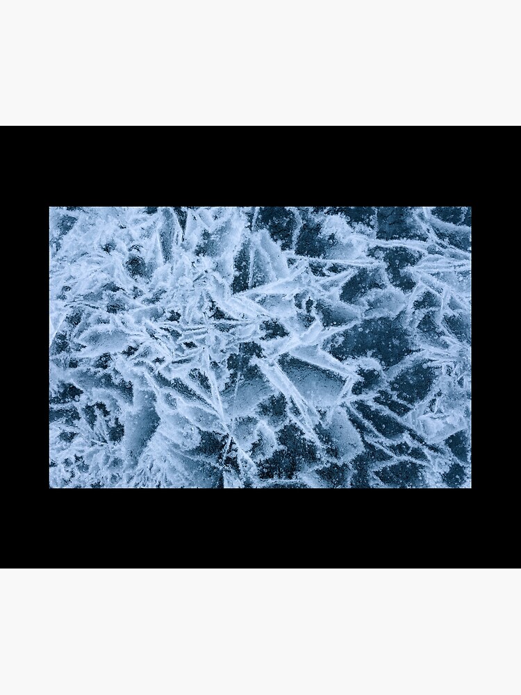 Abstract close-up of broken ice surface by Juhku