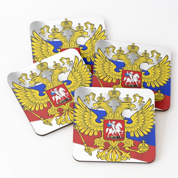 Штандарт Президента #Russian #Presidential #Standard #PresidentialStandard Flag  Coasters (Set of 4)