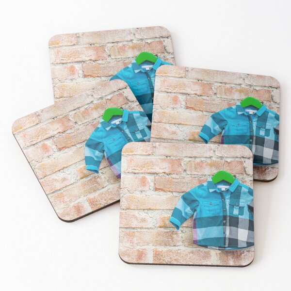 Item preview, Photography of boy's casual shirt. Boy's casual shirt on brick wall background designed and sold by anytka.