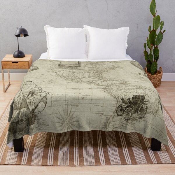 Item preview, Vintage Retro Old Map America World Travel designed and sold by MagicBoutique.