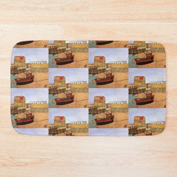 Item preview, Fishermans Beach, Hythe, Kent - Firing Range & Martello Tower designed and sold by JaneWrenArt.