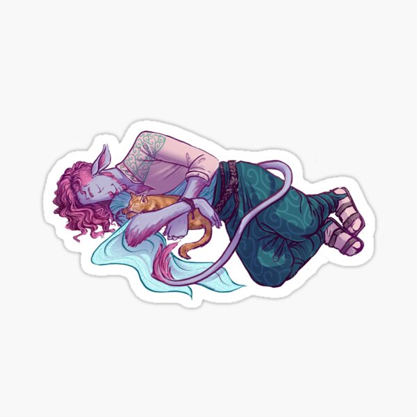 Caduceus and Frumpkin Sticker