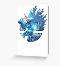Smash Hype - Zero Suit Samus Greeting Card