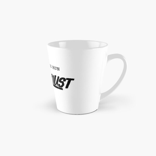 WanderLust Black Logo on White Tall Mug