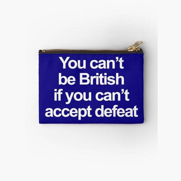 Item preview, British Accept Defeat White Text design designed and sold by GetItGiftIt.